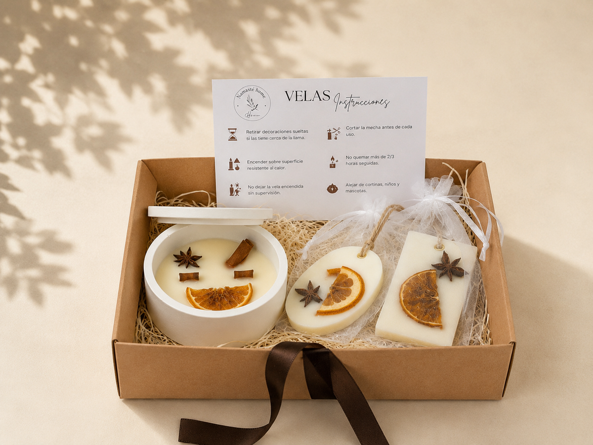 Pack Aroma Hogar · Canela & Naranja M